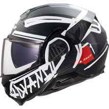 Ls2 Advant 2 Tape Mat Siyah-Beyaz Kask