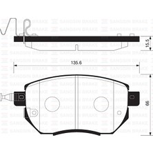 SANGSIN Sangsın SP2107 Ön Fren Balata Nıssan Murano 3.5l VQ35 Z50 03-08 / Infınıtı FX35 FX45 02-> 41060CG00J-41060CG091-WVA23834