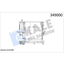 Kale Motor Su Radyatoru Man/sanz Klımalı Bmw M40 M43 M50 M52 E30 E36
