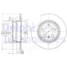 Delphi Fren Dıskı Arka Bmw X5 E53 00 06