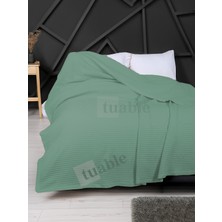 Tuable Waffle Tek Pike Çift Kişilik 220X240CM Krem - %100 Pamuk Yumuşak Pike