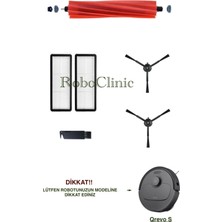 Teknotrust Uyumlu Yedek Fırça ve Hepa Filtre Seti, Siyah, 6 Parça