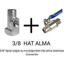 DESIPHON Su Arıtma Hat Alma Aparatı ve Küresel Vana 3/8 – Dayanıklı Pirinç Gövde, Kolay Montaj