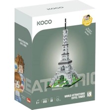 Sunman Koco NO.02055 World Attractıons Eıffel Tower LEGO Yapım Seti 538 Parça 6+
