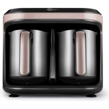 Empressco Aroma Hatır Hüp Düet Çelik Cezveli Türk Kahve Makinesi Rosegold 1400W