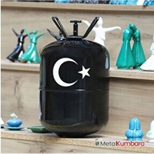 Metal Ayyıldız Açılmayan Kumbara (Siyah) Çocuklara Uygun Malzeme ile Yapılmış
