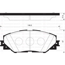 SANGSIN Sangsın SP2138 Ön Fren Balata Toyota Rav4 2.0l 1AZ-FE ACA30 06-12 0446542140-0446542180-04465YZZDY