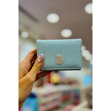Miniso Sevimli Kedi Serisi Üç Katlı Kadın Cüzdanı (Mavi)