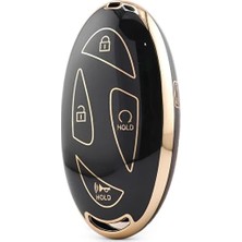 Autohan Keys Hyundai Yeni Tucson Ioniq Kona 5 Buton Nano Anahtar Kılıfı Siyah Gold Renk