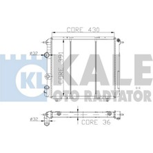 Kale Radyatör R19 1.4-1.6 Enj 2 Sira Cu Pl Sistem Almla