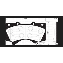 SANGSIN Ön Balata Toyota Land Cruiser V8 J15-J20 08 GDB3524 Almla
