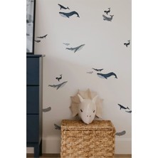 Wallhuman Büyük Balıklar Çocuk Odası Duvar Stickerı