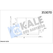 Kale Klima Radyötörü Kondenser Volvo XC90 I 2.5t T6 3.2 V8 D3 D5 04 14