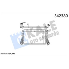 Kale Turbo Radyatörü Intercooler Vw Caddy Iıı-Golf Vı Audı A3-Tt-Leon Skoda Octavıa Al-Pl-Brz