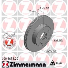 Zimmermann Fren Dıskı On Mercedes W204 S204 C204 W212 S212 A207 R172