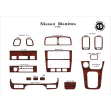 Mars Cockpit Design Nissan Maxima Konsol-Torpido Kaplama 1995-2000 15 Parça Maun