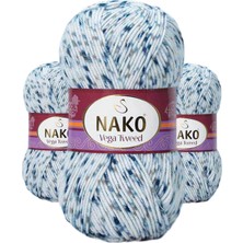 Kapamarka 3 Adet Vega Tweed Premium Akrilik El Örgü Ipi Yünü No: 31924