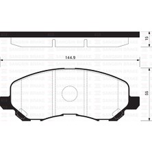 SANGSIN Sangsın SP1360 Ön Fren Balata Mıtsubıshı Asx 1.6l Dv6 Dı-D GA7W 15-> 1.6l 4A92 Euro5 10-> / Lancer 1.6l 4G18 CS3A 03-08 1.3l 4G13 CS3A 03-07 / Cıtroen C4 1.6l 1.8l Hdi 12-> / Peugeot 4008 12-> 4605A87