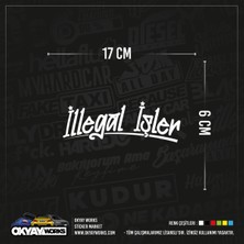 Illegal Işler Sticker - Kırmızı