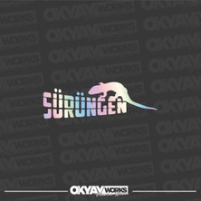 Okyay Works Sürüngen Sticker - Araba-Motosiklet Etiket Sticker