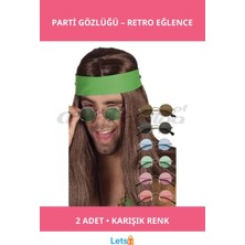 Letsii Hippi Lennon Parti Gözlükleri 2 Adet Rastgele Renkli