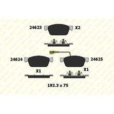 Universal Fren Balata Ön Vw Multivan V, Vı, Transporter T5, T6