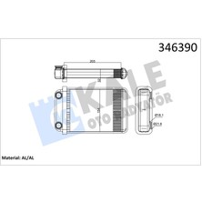 Kale 346390 Kalorifer Radyatörü Opel Astra J Astra J Gtc 10> Astra K-Zafıra Tourer C 15> 1618297-13287939