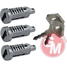 Gua 41629 Kapı Kilit Şifre Takımı 3 Lü Set Renault R12 Toros 7701348432