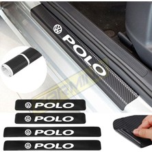 Carmind Vw Polo Karbon Kapı Eşiği Oto Sticker 4 Adet