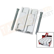 Kervan ( 2 Pcs & Plastik ) ( Beyaz & 90MM ) Pvc ( Kapı ) Menteşe