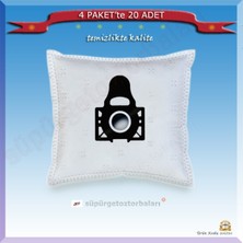 Arçelik S 6255 C Süpürge Toz Torbası 20 Adet, Beyaz, Yüksek Kalite