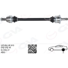 GVA Komple Aks Arka Sağ Bmw N20 F10 F12 F13 F06 814MM Diş 30 Diferansiyel Diş 27 Almla