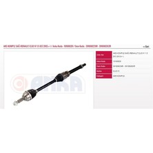 Universal On Aks Komple Sağ Clıo Iv 1,5dcı K9K (Dıs Freze:23-Ic FREZE:26-UZUNLUK:910MM)