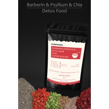 Starfoods Barberin & Psyllium & Chia Superfood Mix No: 3 Detox Food Detox Destek Gıdası Chia Tohumu
