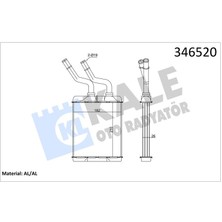 Kale 346520 Kalorifer Radyatörü Alfa Romeo 147-156-GT 46799655