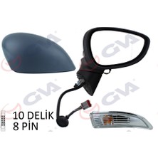 GVA Dış Dikiz Aynası Sağ Fıesta 12 Elektrikli Isıtmalı Katlanır Sinyalli Astarlı Asferik 10 Fiş VM-6326NEBAR 1748313