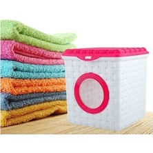 Teknotrust Beyaz Kare Deterjanlık Hasır, Şık ve Pratik Temizlik Aksesuarı