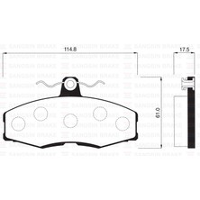 SANGSIN Ön Fren Balata Skoda Favorıt 1.3l 88-97 / Ford Sıerra 1.3l 1.6l 2.0l 86-93