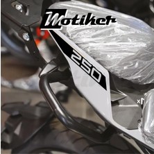 Motiker Cfmoto 250NK 2018 / 2025 Arka Kuyruk Stıcker Model 3 Siyah Renk