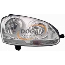 Volkswagen Jetta Golf 5 2004 Sonrası Uyumlu Sağ Krom Ön Far