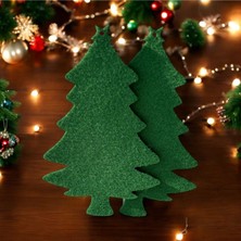 Empressco Yeşil Keçe Ağaç Süsü, Yeni Yıl Etkinliği Için Şık ve Doğal Dekorasyon Seçeneği