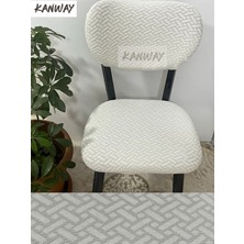 Kanway ( 1 Adet )Hasir Desen Buhem Sandalyeörtüsü , Kılıfı