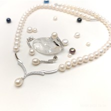 Genel Gerçek Inci Taşlı Set Takım 14 Ayar Altın Hd Videolu