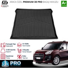 Drs Tuning S-Dizayn Fiat Doblo Geniş Aile 3D Pro Bagaj Havuzu 2010-2022 A+ Kalite