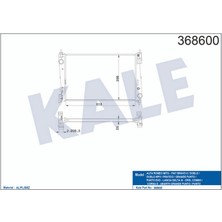 Kale Xmpdby Motor Su Radyatörü [ Fiat Punto, Bravo, Corsa(D) 1.3jtd/1.7cdti Brazing mt ]