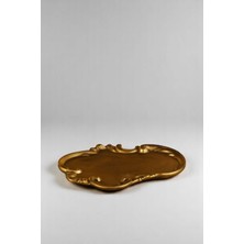 Evene Takı Organizer Makyaj Düzenleyici Kozmetik Organizer Dekoratif Tabak Beyaz Renk Model 31