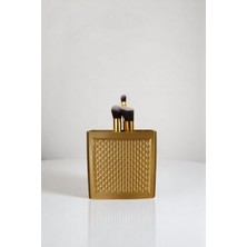 Evene Makyaj Organizeri Makyaj Fırçalığı Makyaj Organizer Düzenleyici Altın Renk Model 92