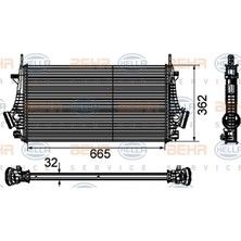 Mahle Almila 8ML376746-481 Turbo Radyatörü Intercooler Insignia 1.6t-2.0t-2.8 V6-2.0 Cdti 08 665X362X32
