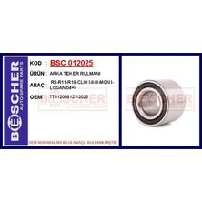 Universal Arka Teker Rulmanı  R9-R11-R19-CLIO I-Iı-Iıı-Mgn I-Logan 04=>