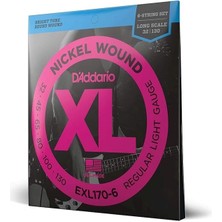 AyrStore D'addario EXL170-6 Bas Gitar Tel Seti, 6 Telli, Xl, 32-130, Long Sca